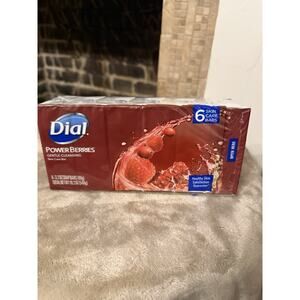 Dial Power Berries Soap 6 Pack 3.2 oz Bars Gentle Cleansing DISCONTINUED
